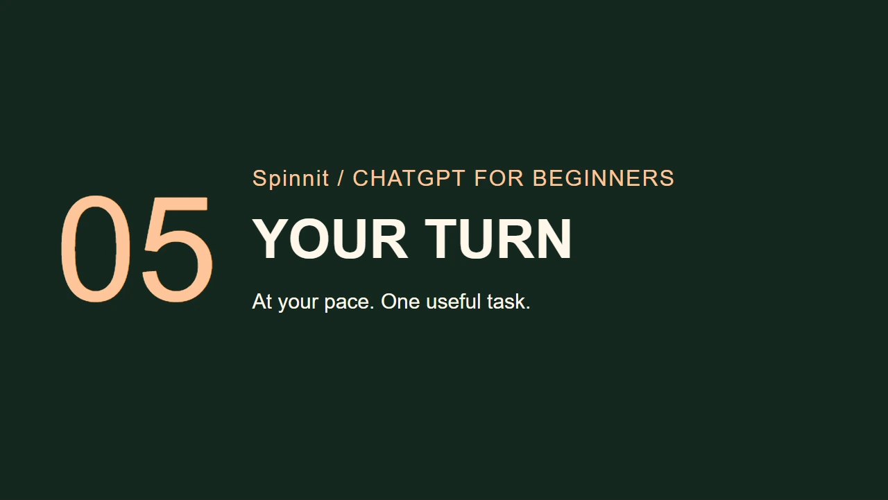 Lesson 5: Try a Complete Conversation Yourself
